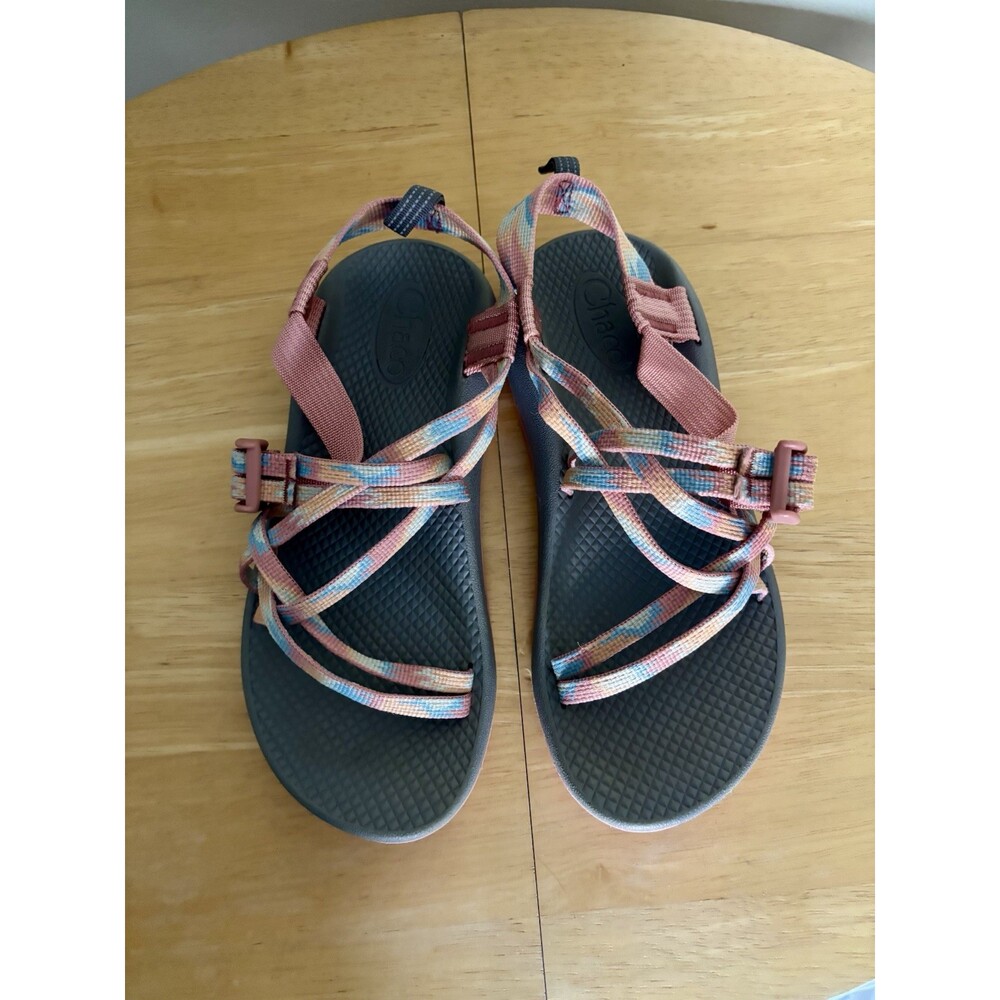 Chaco ZX/1 Ecotread Youth Kids Size 5 Coral Color Outdoor Hike Sandal Strappy